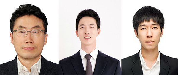 ▲ 왼쪽부터 나성수 교수(교신저자), 최현성 박사(공동교신저자), 김윤중 박사과정(제1저자)